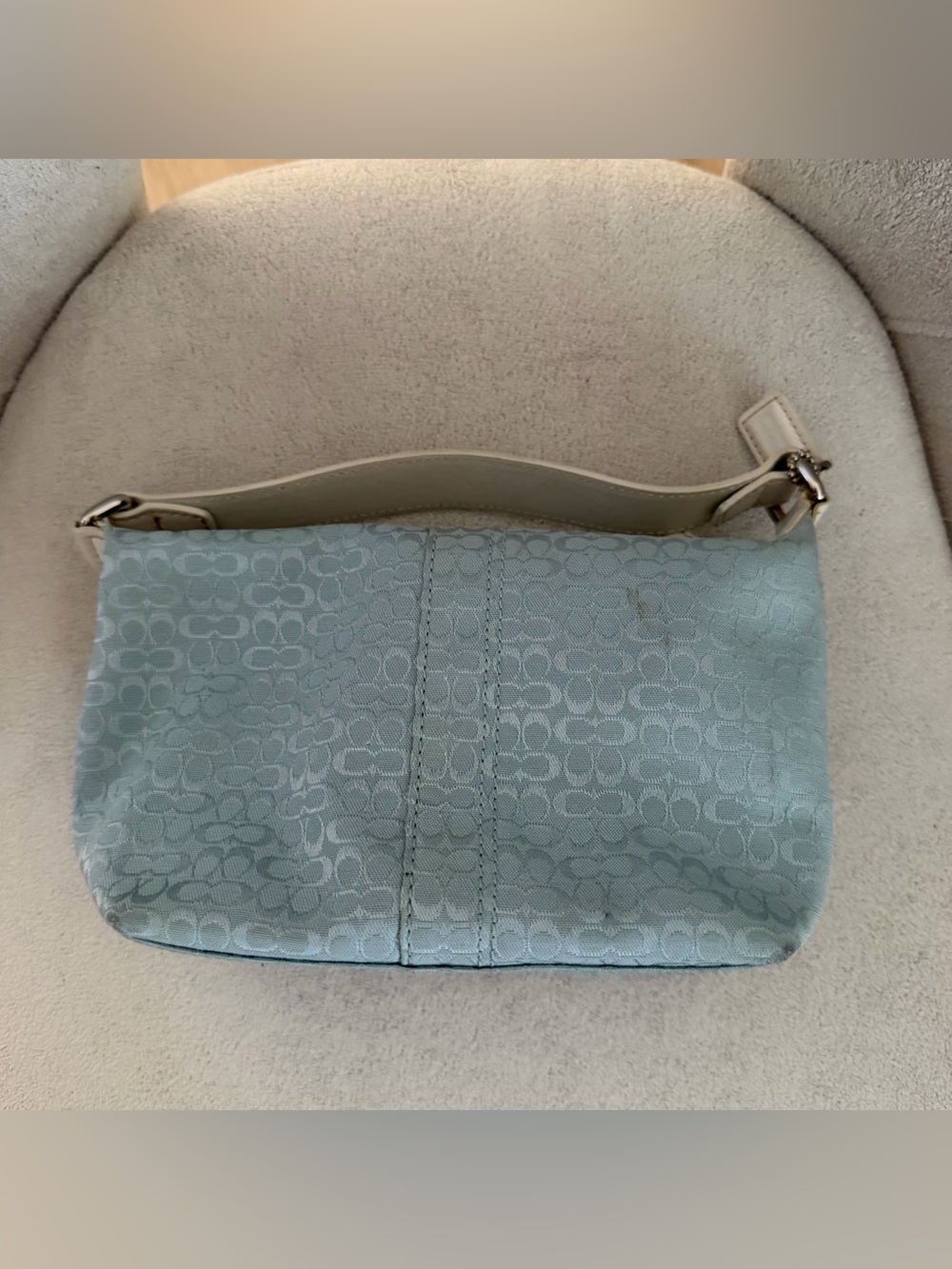 Vintage Coach Sky Blue Mini Bag